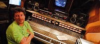 DAVE LUKE AT THE RECORDING CONSOLE FOR THE CD AND DVD SOUNDTRACK...